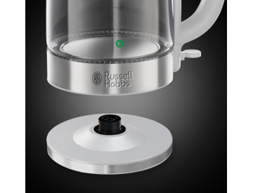 Illuminating Glass Kettle, White Russell Hobbs 21601 10 Illuminating