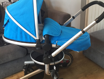 silver cross blue pram