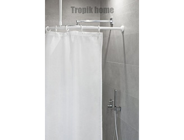 Buy Tropik Home Curved Shower Curtain Rail Pole Rod With Ceiling