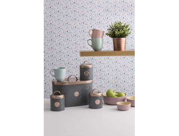 grey and copper tea coffee sugar