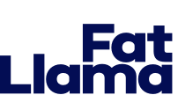 fat llama logo text